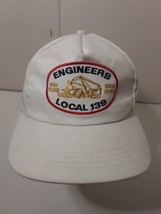 Vintage 2002 Engineers Local 139 Retired Labor Union Snapback Cap Hat USA Made - £8.03 GBP
