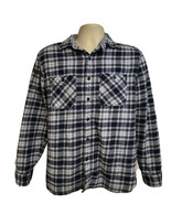 Levis Vintage Blue Plaid Flannel Button Up Shirt Medium Relaxed Cotton P... - £15.56 GBP