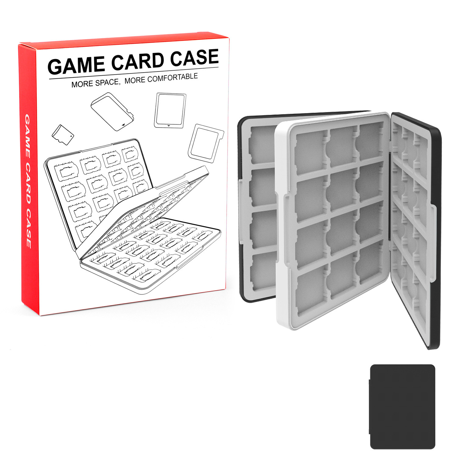 24 48 in 1 Game Card Case for NDS 2DS 3DS Cartridges