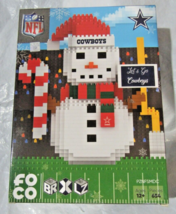 NFL Dallas Cowboys BRXLX Snowman 3-D Puzzle 654 Pieces FOCO - £31.46 GBP