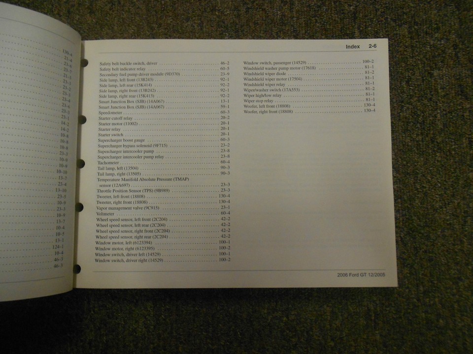 2006 Ford Gt Electric Wiring Service Shop Manual EWD OEM-
show original title... Item image 5