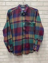 Lord &amp; Taylor Flannel Shirt Mens Sz XL Red Plaid Button Down Long Sleeve - £13.67 GBP