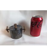 Danish Modern Sugar Bowl Silverplate Teak Wood Mid Century Modern Signed B - $85.49 CAD