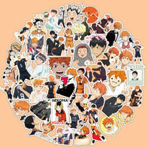 50 Pcs Haikyuu!! Handmade Stickers Anime Sticker Volleyball for Decal on... - £7.96 GBP