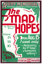 Federal Theater POSTER.Home wall.The Mad Hopes.Room Deco Art.326i - £13.66 GBP+