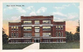 High School Nevada Missouri 1920s postcard - £5.53 GBP