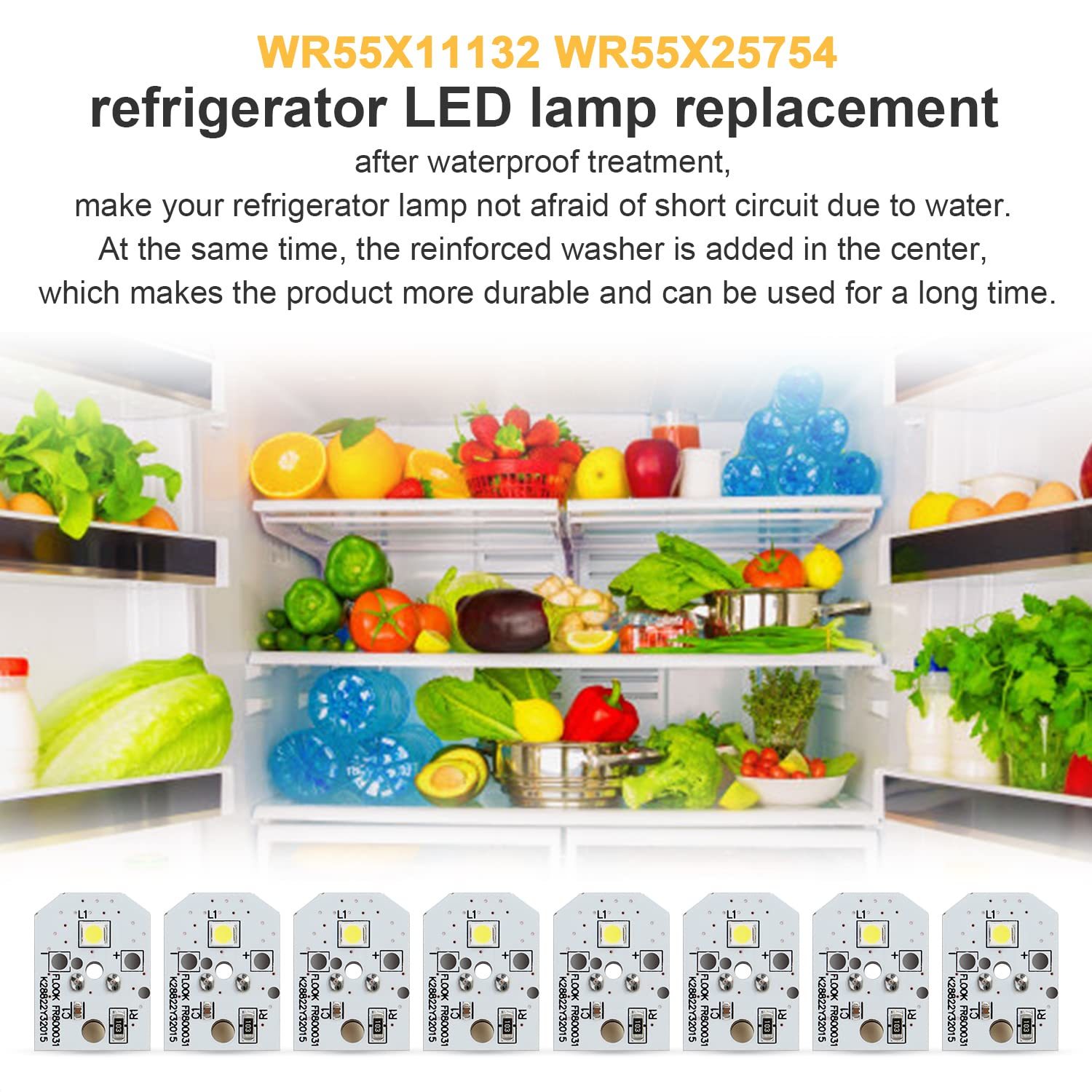 NEW W11216993 W11125625 W10820003 For Whirlpool Replacement Refrigerator  LED Light Bulb Replacement