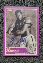 1989 Bo Jackson Score Autograph Rookie Card. Reprint Mint Condition!! - £1.87 GBP