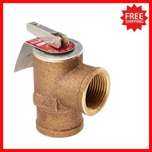 Bronze 30 PSI Safety Relief Valve for Boilers - 3/4&quot; Inlet/Outlet ASME C... - $67.98 CAD