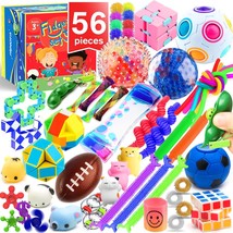 Sensory Toys Set 56 Pack, Stress Relief Fidget Hand Toys for Adults and Kids, Se - £28.77 GBP