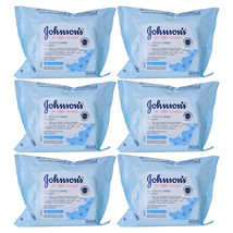Pack of (6) New Johnson&#39;s Daily Essentials Nourishing 25 Wipes - £32.15 GBP