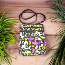 Disney Parks Mickey Mouse Faces Pop Art Print Crossbody Bag Purse - $14.39