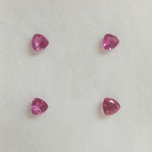 Natural Rubellite Trillion Step Cut 8mm Rose Pink Color VVS Clarity Loose Gemsto - £368.40 GBP