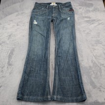 ANTIK DENIM Pants Womens 30 Blue Bootcut Low Rise Dark Wash Denim Jeans - £28.40 GBP