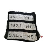 NWT Merona call me text me graphic black/white scarf - £7.12 GBP