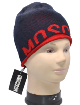 Moschino Unisex Cap Navy knitted Hat One Size Italy - £72.86 GBP