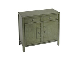 31&quot; Green Solid Wood Two Drawer Sideboard with Two Doors - $35,712.28 MXN