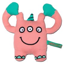 Touchdog Cartoon Three-eyed Monster Plush Dog Toy, One Size, Pink - £15.89 GBP