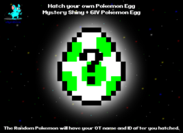 1 (One) Mystery Egg ✨ Shiny + 6IV ✨ Random Pokemon  -  Hatch your own egg - £1.56 GBP