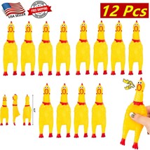 20 Pcs of Small Squeaky Rubber Chicken Chew Toy with Playful Squeeze Sound - £14.80 GBP