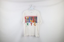 Vintage 90s Puma Mens Medium Cross Training Group Spell Out T-Shirt White USA - £30.89 GBP