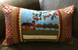 September Fresh Cherries Pillow - £14.26 GBP