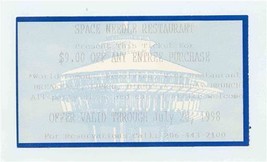 Space Needle Restaurant 1998 Discount Coupon Seattle Washington  - £10.84 GBP