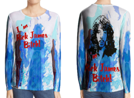 Rick James T-Shirt Long Sleeve For Women - £17.27 GBP