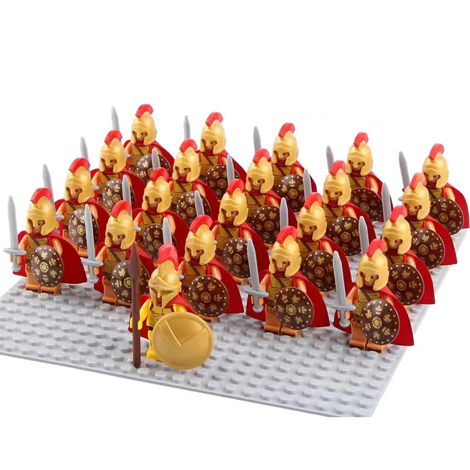 Primary image for Medieval Knight Roman Soldier Mini Figure Assembly Building Blocks - Set of 21