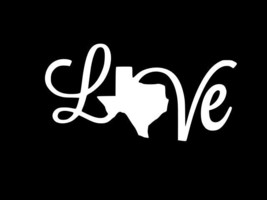 Love Texas Texan Pride Vinyl Decal Car Wall Window Sticker Choose Size Color - $3.09+