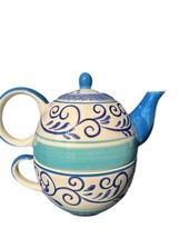 Stackable Combo Teapot Set Herman Dodge &amp; Son Handpainted Vintage - $11.00