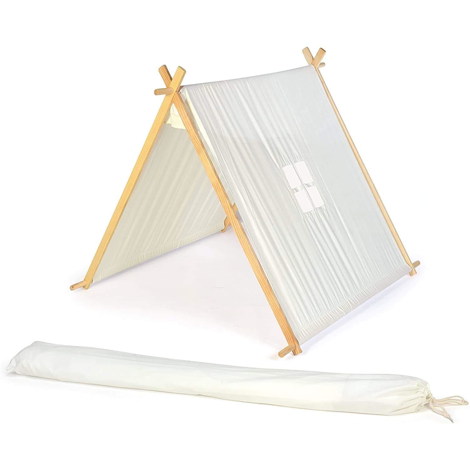 Trademark Innovations 3.3' Canvas A-Frame Teepee With Carry Case - Customizable