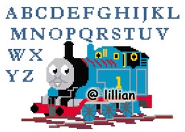 Thomas The Tank Engine Train Abc Sampler Cross Stitch Pattern - £3.87 GBP