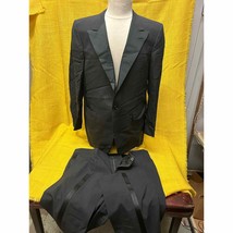 Vintage Hickey Freeman notch lapel tuxedo 2 pc 44R 38”w x 31” l formal wear - £197.84 GBP