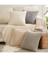Stylish Homi 4-Pak Neutral Decorative Throw Pillow Covers 18X18 Inch For... - $54.72 CAD