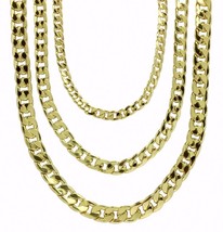 Mens Miami Cuban Link 14k Gold Plated Necklace 16&quot;- 30&quot; Chain - £6.01 GBP+