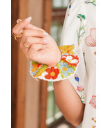 Yellow Crochet Flower Hair Scrunchie - $5.50