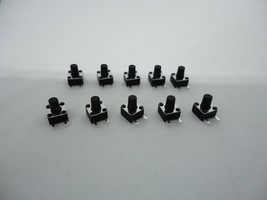 10 Pcs Pack 4.5x4.5x6mm Momentary Push Micro Button Tactile Switch Side 2 Pins - £7.08 GBP