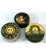 3 Trinket Boxes Lady in Hat - Friendship - And Garden Gate Made from Wood - $29.99