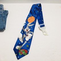 Space Jam Neck Tie Bugs Bunny 1996 Vintage Colorful Baolilai Polyester NEW - £11.32 GBP