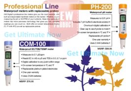 COM-100 + PH-200 Combo Hm Digital PH/TDS/EC Meter - £114.27 GBP