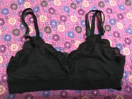 new old stock wacoal black bralet w/ lace 32 no tags - $12.86