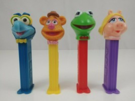 Lot of 4 Vintage Muppet Pez Dispensers Mss Piggy, Kermit, Gonzo, &amp; Fozzy Bear - £9.26 GBP