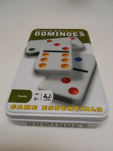 ✨ Complete Double Six Color Dot Dominoes in collectors Tin Cardinal Industries - £8.99 GBP