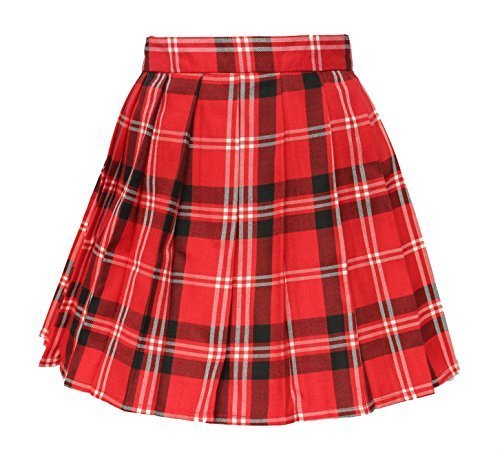 Primary image for Beautifulfashionlife Japan Sexy Costumes short Pleated party Cos Skirts( S, Red 