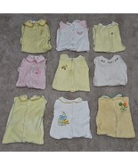 9 VTG Terrycloth Footie Pajama Lot Baby Newborn 0-3 Month Yellow Pink Wh... - £39.18 GBP