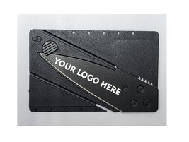 Portable Credit Card Knife Tactical Cardsharp Wallet Folding Pocket Engraved - $12.86