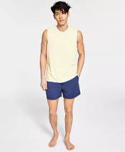 Sun + Stone Men&#39;s Sun Washed Knit Pajama Pocket Tank Top Yellow-Large - £8.75 GBP