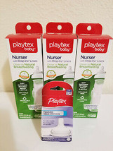 3x Playtex Baby Unisex Drop-Ins Nurser Bottles + 2 Extra Nipples, Age 3 Mos+NEW - £26.37 GBP