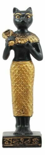 Egyptian Goddess Of Protection Bastet Dollhouse Miniature Statue Gods Of... - $11.99